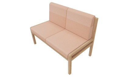 Banquette Noé 2 places sans accoudoirs